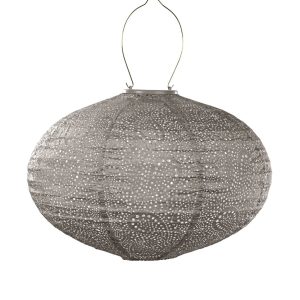 Lumiz solar lampion – paisley oval – 40 cm – taupe Lumiz solar lampion – paisley oval – 40 cm – taupe