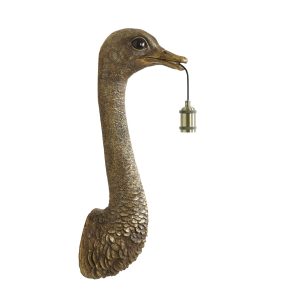 Light & Living wandlamp Ostrich – brons – 25x19x72cm Light & Living wandlamp Ostrich – brons – 25x19x72cm