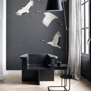 Origin Wallcoverings fotobehang kraanvogels okergeel – 300 x 300 cm – Origin Wallcoverings fotobehang kraanvogels okergeel – 300 x 300 cm –