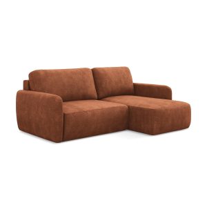 LaMiaSofa hoekbank rechts Corle – chenille stof – terracotta – 207×148 LaMiaSofa hoekbank rechts Corle – chenille stof – terracotta – 207×148