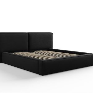 Micadoni Opbergbed met hoofdeinde Jodie 180x200cm, structurele stof, z Micadoni Opbergbed met hoofdeinde Jodie 180x200cm, structurele stof, z