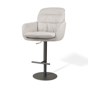 Nolon Niva-Mia tulp barkruk beige – verstelbaar – zwart onderstel Nolon Niva-Mia tulp barkruk beige – verstelbaar – zwart onderstel