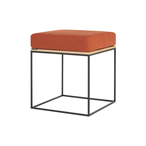 noo.ma FEO Poef – Oak / Terracotta Wool