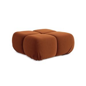 LaMiaSofa Poef Sanremo – velours – terracotta – 95x95x41 LaMiaSofa Poef Sanremo – velours – terracotta – 95x95x41