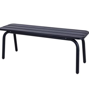 MaximaVida metalen tuinbank Max 120 cm zwart – zonder rugleuning MaximaVida metalen tuinbank Max 120 cm zwart – zonder rugleuning