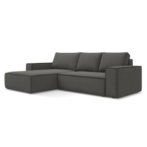 LaMiaSofa hoekbank links Livorno – velours – staal – 290x185x82 LaMiaSofa hoekbank links Livorno – velours – staal – 290x185x82