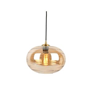 Leitmotiv hanglamp Glamour Sphere – bruin – Ø30cm Leitmotiv hanglamp Glamour Sphere – bruin – Ø30cm