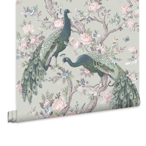 Laura Ashley Vliesbehang – Belvedere Saliegroen Laura Ashley Vliesbehang – Belvedere Saliegroen