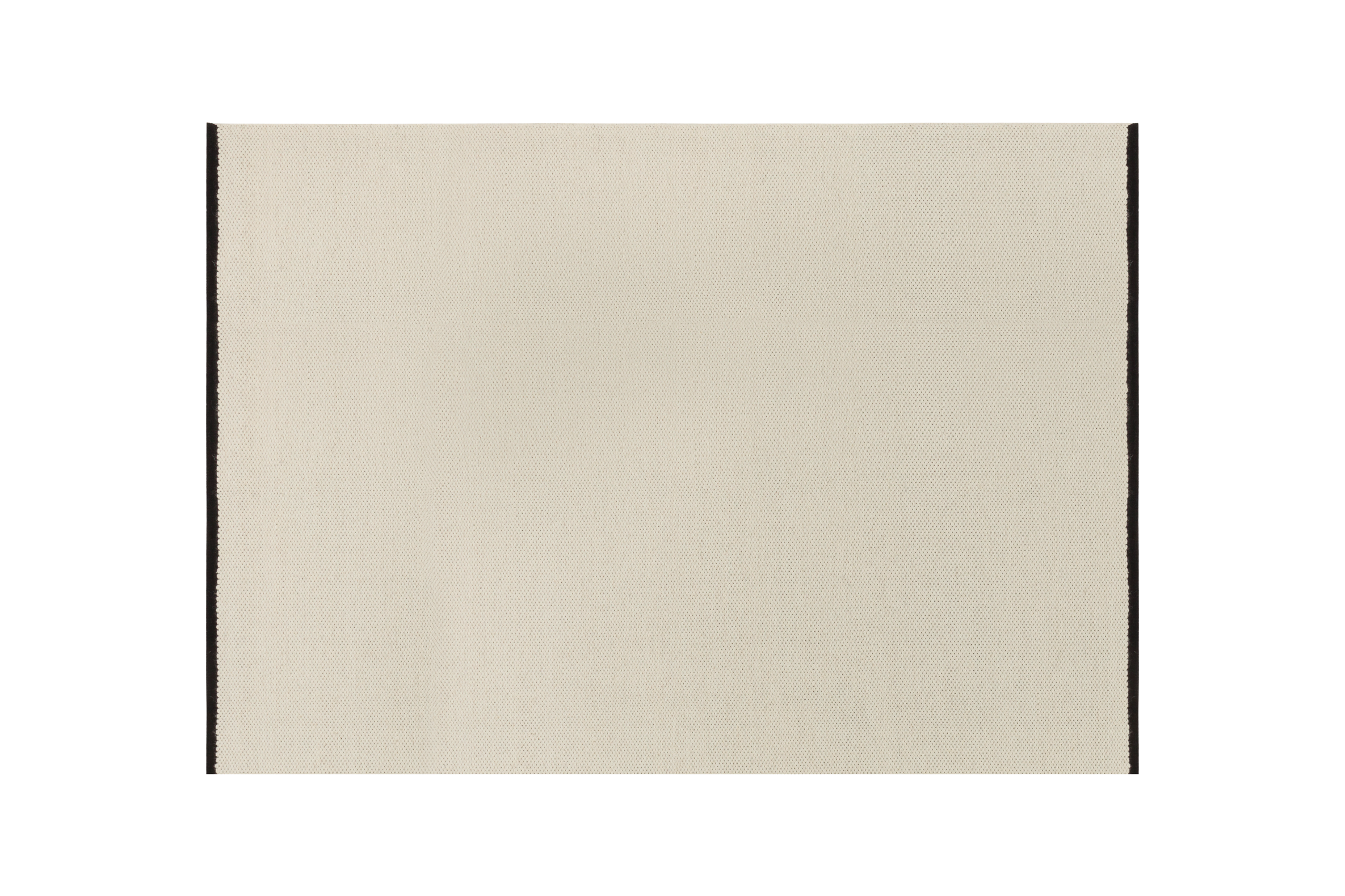 noo.ma handgeweven vloerkleed van Nieuw-Zeelandse wol, beige met Vulca