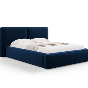 Micadoni Opbergbed met hoofdeinde Jodie 140x200cm, flueel, koningsblau Micadoni Opbergbed met hoofdeinde Jodie 140x200cm, flueel, koningsblau