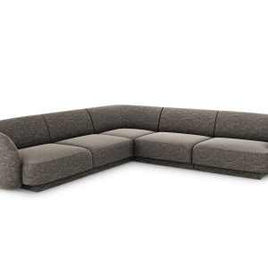Micadoni Symmetrische hoekbank Miley 5-zits, chenille, grijs – 255×255 Micadoni Symmetrische hoekbank Miley 5-zits, chenille, grijs – 255×255