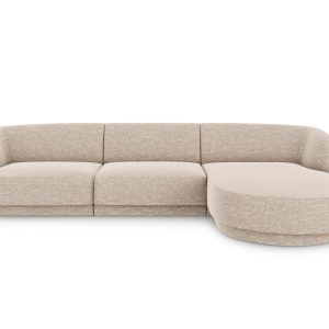 Micadoni rechter hoekbank Miley 4-zits, structurele stof beige – 156×2 Micadoni rechter hoekbank Miley 4-zits, structurele stof beige – 156×2