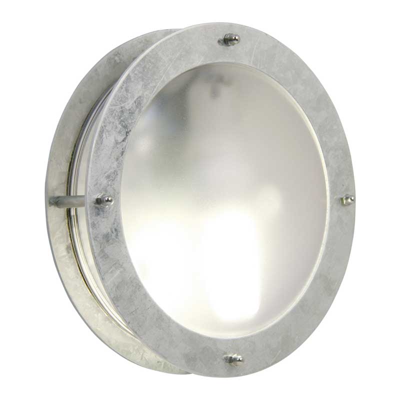 Nordlux Malte Wandlamp Buiten | Ø24cm | E27 | IP54 | Verzinkt | Seasid