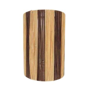 MÔMÉ Wandlamp Ligne – naturel/bruin – raffia – 27 x 20 x 11 cm – boho MÔMÉ Wandlamp Ligne – naturel/bruin – raffia – 27 x 20 x 11 cm – boho