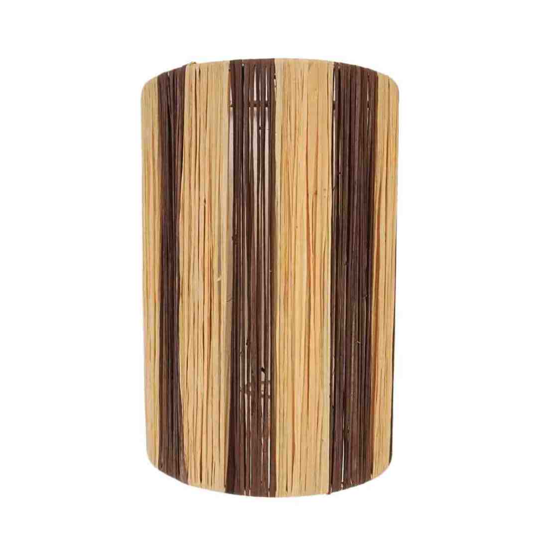 MÔMÉ Wandlamp Ligne - naturel/bruin - raffia - 27 x 20 x 11 cm - boho