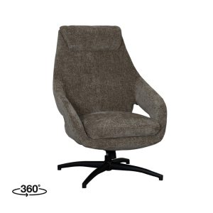LABEL51 Draaifauteuil Maxwell – Groen/Zwart – 75x84x108cm LABEL51 Draaifauteuil Maxwell – Groen/Zwart – 75x84x108cm