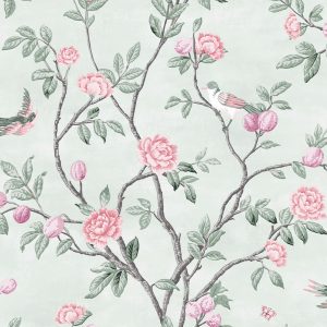 Laura Ashley Vliesbehang – Eglantine Eau de Nil – 10mx52cm Laura Ashley Vliesbehang – Eglantine Eau de Nil – 10mx52cm