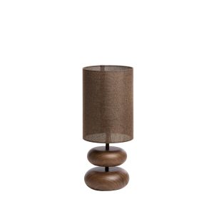 Light & Living tafellamp Danialo – donkerbruin – Ø22cm Light & Living tafellamp Danialo – donkerbruin – Ø22cm