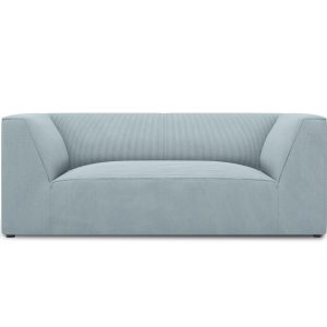 Micadoni Bank Ruby 2-zits, ribfluwelen, lichtblauw – 93x174x69cm Micadoni Bank Ruby 2-zits, ribfluwelen, lichtblauw – 93x174x69cm