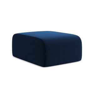 LaMiaSofa Poef Cervo – velours – koningsblauw – 72x94x42