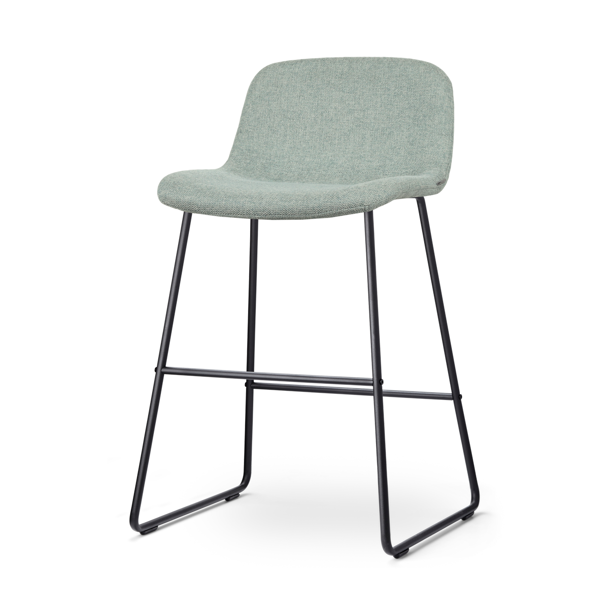Nolon Nino-Mats Barkruk Zacht Groen - Zwart Onderstel - 65 cm