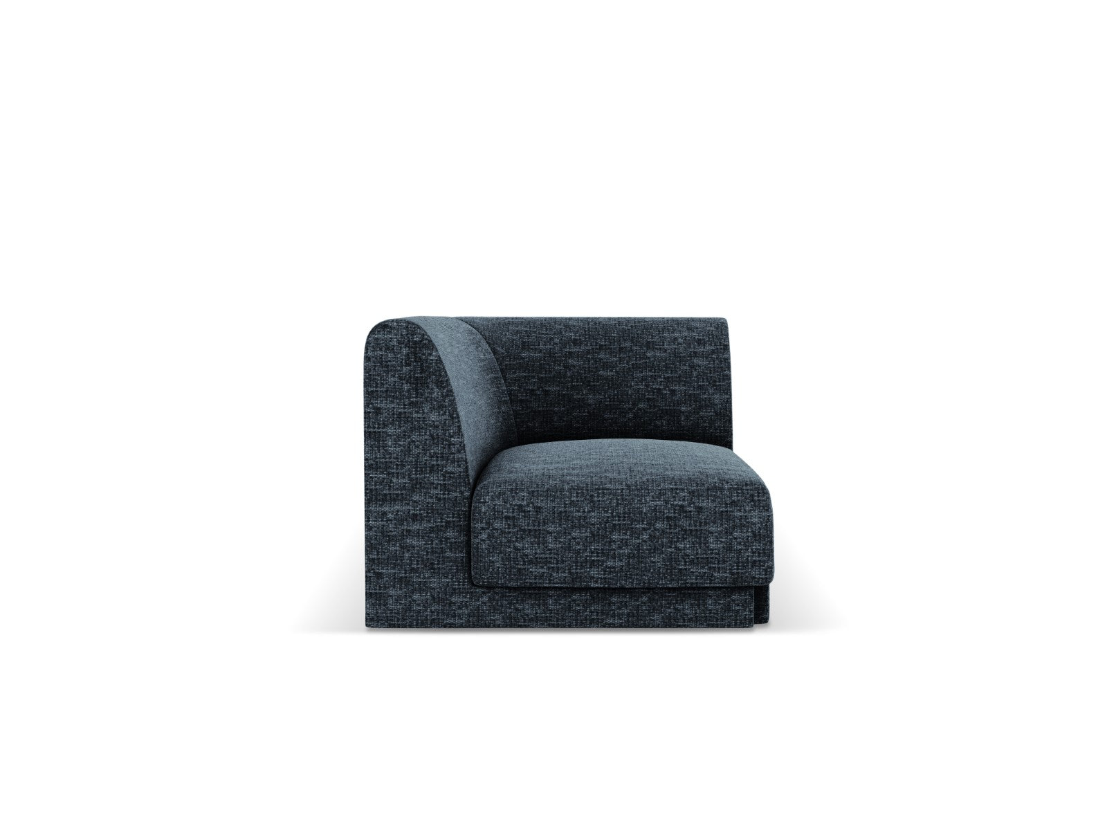Micadoni Hoekmodule Miley chenille koningsblauw - 90x90x70cm