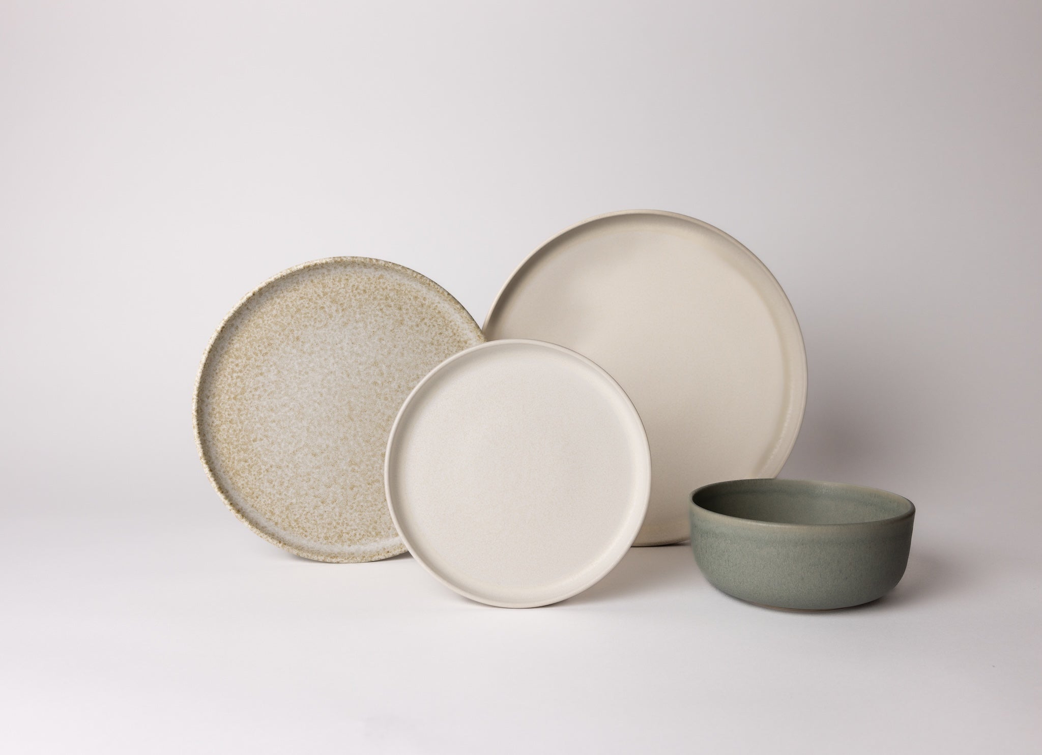 Mimo Homeware serviesset Dreamy Ivory & Ocean Breeze - 4-delig - 2 per