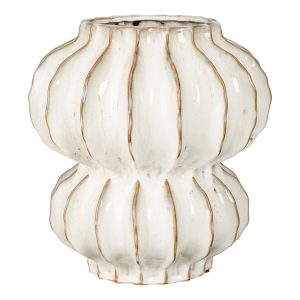 Mica Decorations Altea Vaas – H35 x Ø33 cm – Keramiek – Off White Mica Decorations Altea Vaas – H35 x Ø33 cm – Keramiek – Off White