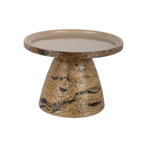 Leitmotiv bijzettafel Mosaic Marble – bruin – 42x42x29cm Leitmotiv bijzettafel Mosaic Marble – bruin – 42x42x29cm