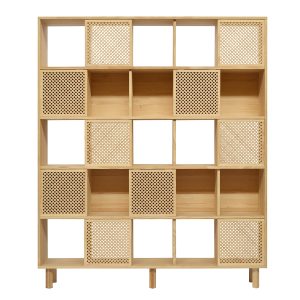 Naan Furniture Boekenkast Blava – Gelakt massief grenen – Natuurlijk – Naan Furniture Boekenkast Blava – Gelakt massief grenen – Natuurlijk –