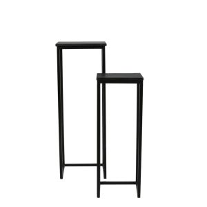 Light & Living bijzettafel Bryson – zwart – 36x36x103cm Light & Living bijzettafel Bryson – zwart – 36x36x103cm