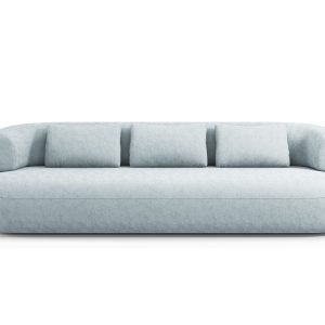Micadoni Bank Jenny 4-zits, chenille, lichtblauw – 90x226x73cm Micadoni Bank Jenny 4-zits, chenille, lichtblauw – 90x226x73cm