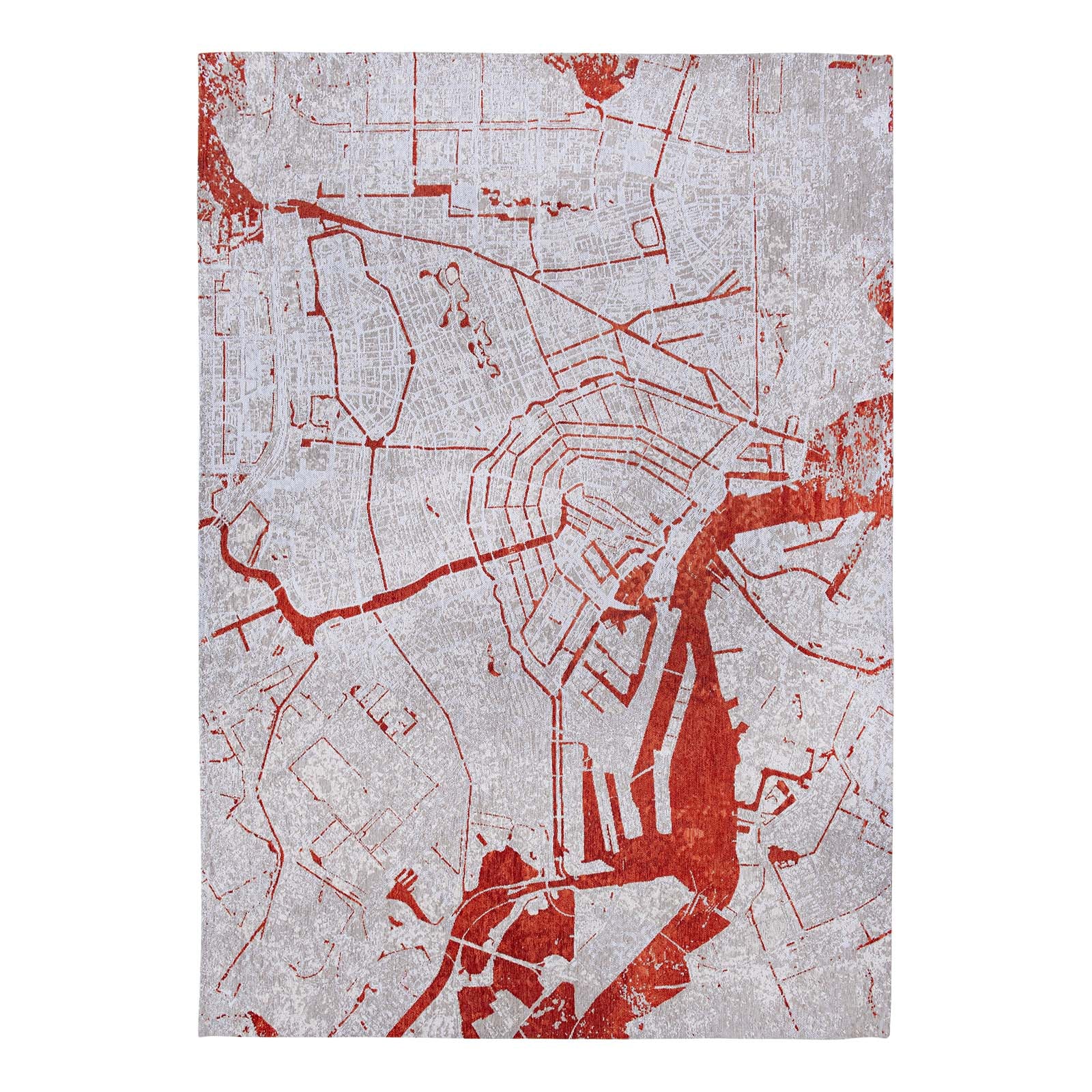 Louis De Poortere vloerkleed Orange Cut - rood - 100x140cm