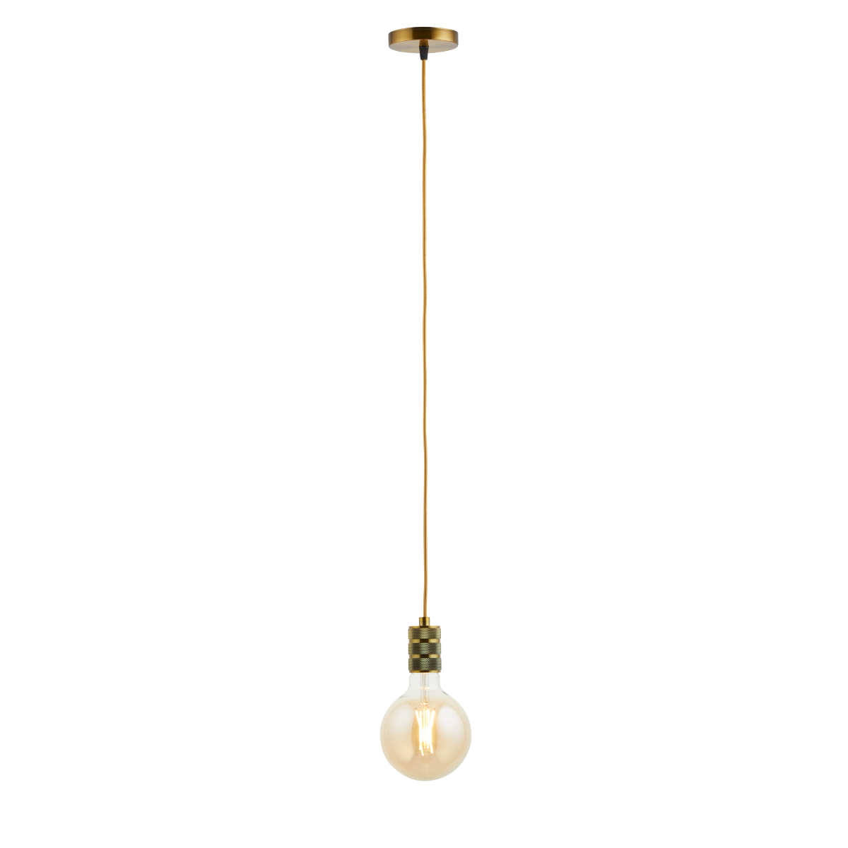 Lighto | Pendel Champagne Goud | Inclusief Lichtbron Goud | Retro | 1.