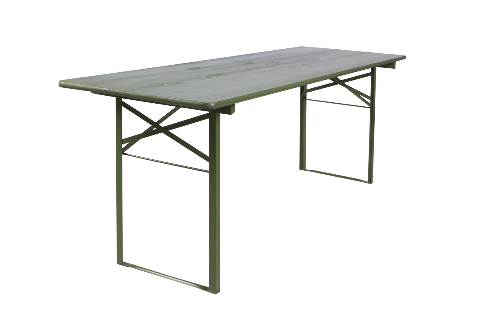 MaximaVida inklapbare biertafel Berlijn 200 x 70 cm olijfgroen - FSC h