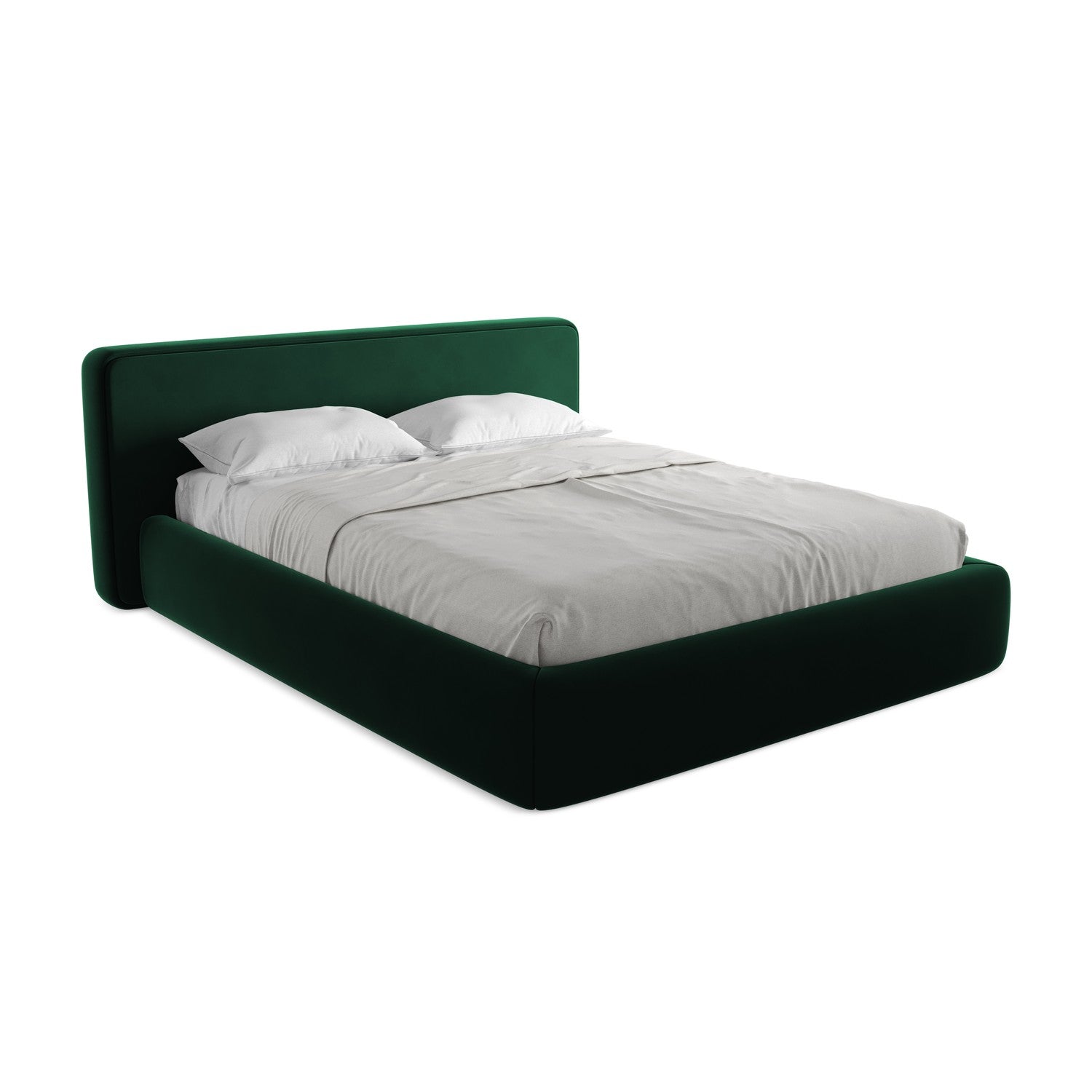 LaMiaSofa Bed met opbergruimte Firenze - velours - flessengroen - 200x