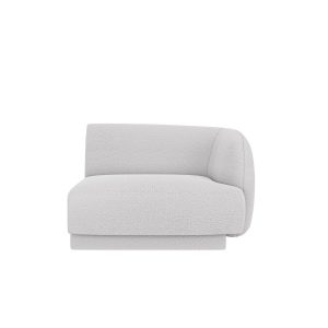 Micadoni rechter module Miley boucle lichtgrijs – 90x90x70cm