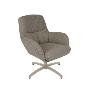 LABEL51 Fauteuil Chill Zone – Grijs/Taupe Bouclé – Draaibaar LABEL51 Fauteuil Chill Zone – Grijs/Taupe Bouclé – Draaibaar