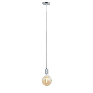 Lighto | Pendel Chroom | Inclusief Lichtbron Goud | Classic | 1.5m Sno Lighto | Pendel Chroom | Inclusief Lichtbron Goud | Classic | 1.5m Sno