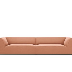 Micadoni Bank Ruby 4-zits, flueel, roze – 93x302x69cm Micadoni Bank Ruby 4-zits, flueel, roze – 93x302x69cm