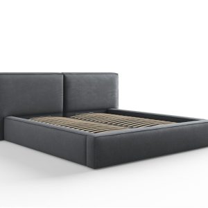 Micadoni Opbergbed met hoofdeinde Jodie 180x200cm, structurele stof, d Micadoni Opbergbed met hoofdeinde Jodie 180x200cm, structurele stof, d