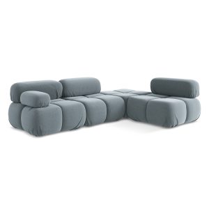 LaMiaSofa hoekbank rechts Sanremo – velours – lichtblauw – 285x190x70 LaMiaSofa hoekbank rechts Sanremo – velours – lichtblauw – 285x190x70