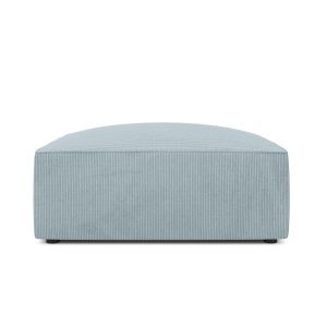 Micadoni Poef Ruby ribfluwelen, lichtblauw – 93x93x40cm Micadoni Poef Ruby ribfluwelen, lichtblauw – 93x93x40cm