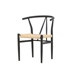 Nest living Bengt Eetkamerstoel Zwart – Met Rotan Zitting Nest living Bengt Eetkamerstoel Zwart – Met Rotan Zitting
