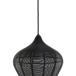Light & Living hanglamp ALVARO – Ø27×29.5cm – zwart Light & Living hanglamp ALVARO – Ø27×29.5cm – zwart