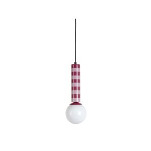 Leitmotiv hanglamp Rayado – paars – 12x12x38cm – Paddenstoellamp Leitmotiv hanglamp Rayado – paars – 12x12x38cm – Paddenstoellamp