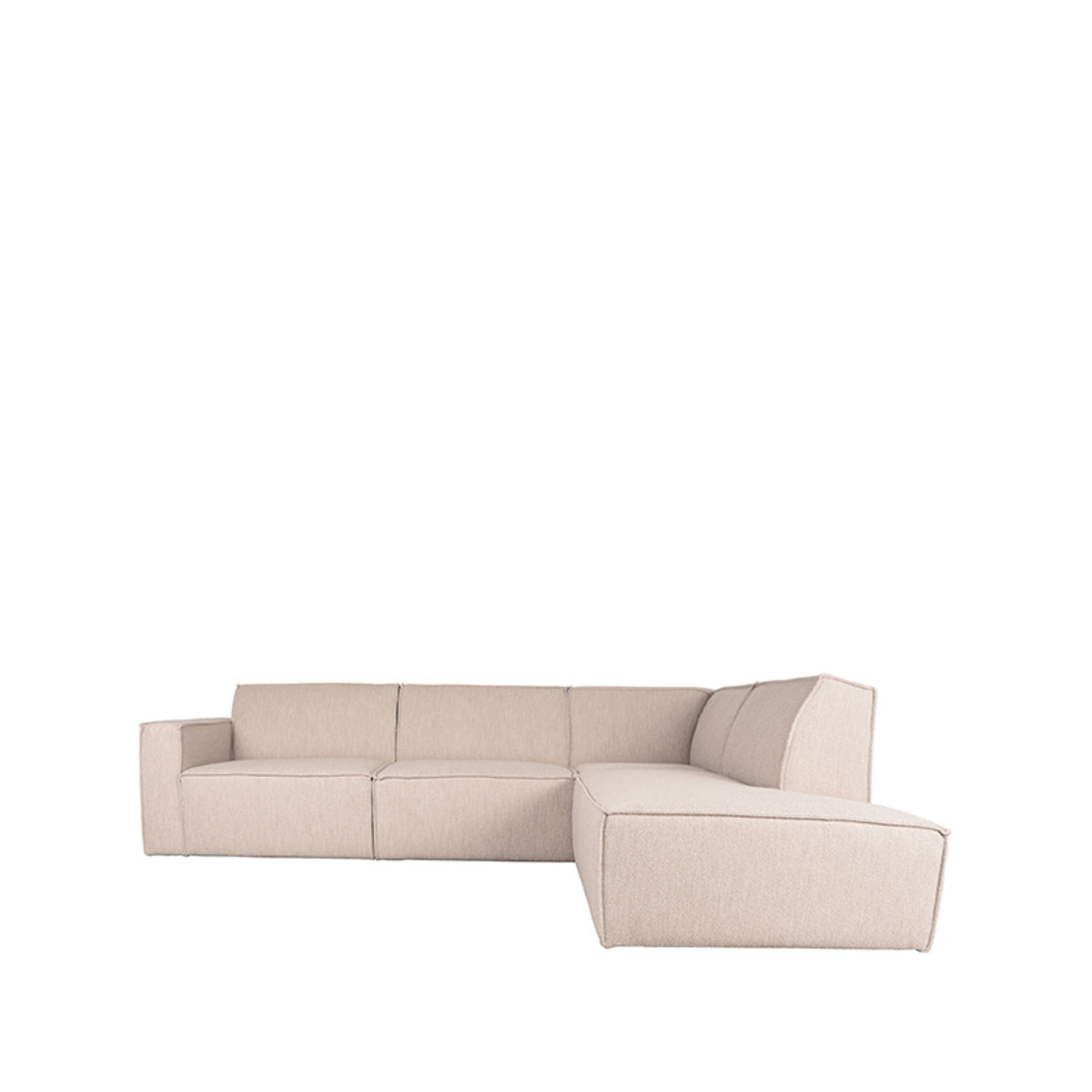 LABEL51 Bank Kay 2,5-Zits Hoek Rechts - Naturel Bouclé - 283x218x80cm