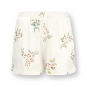 Pip Studio – Bo Korte pyjamabroek – Dames – Blossom Chique – Wit – XXL Pip Studio – Bo Korte pyjamabroek – Dames – Blossom Chique – Wit – XXL
