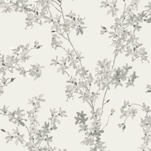 Laura Ashley Vliesbehang – Forstyhia Steel – 10mx52cm Laura Ashley Vliesbehang – Forstyhia Steel – 10mx52cm
