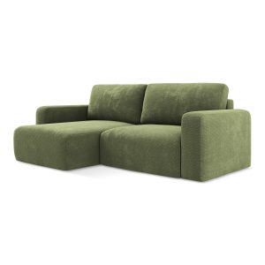 LaMiaSofa hoekbank links Ostia – chenille stof – groente – 244x149x79 LaMiaSofa hoekbank links Ostia – chenille stof – groente – 244x149x79